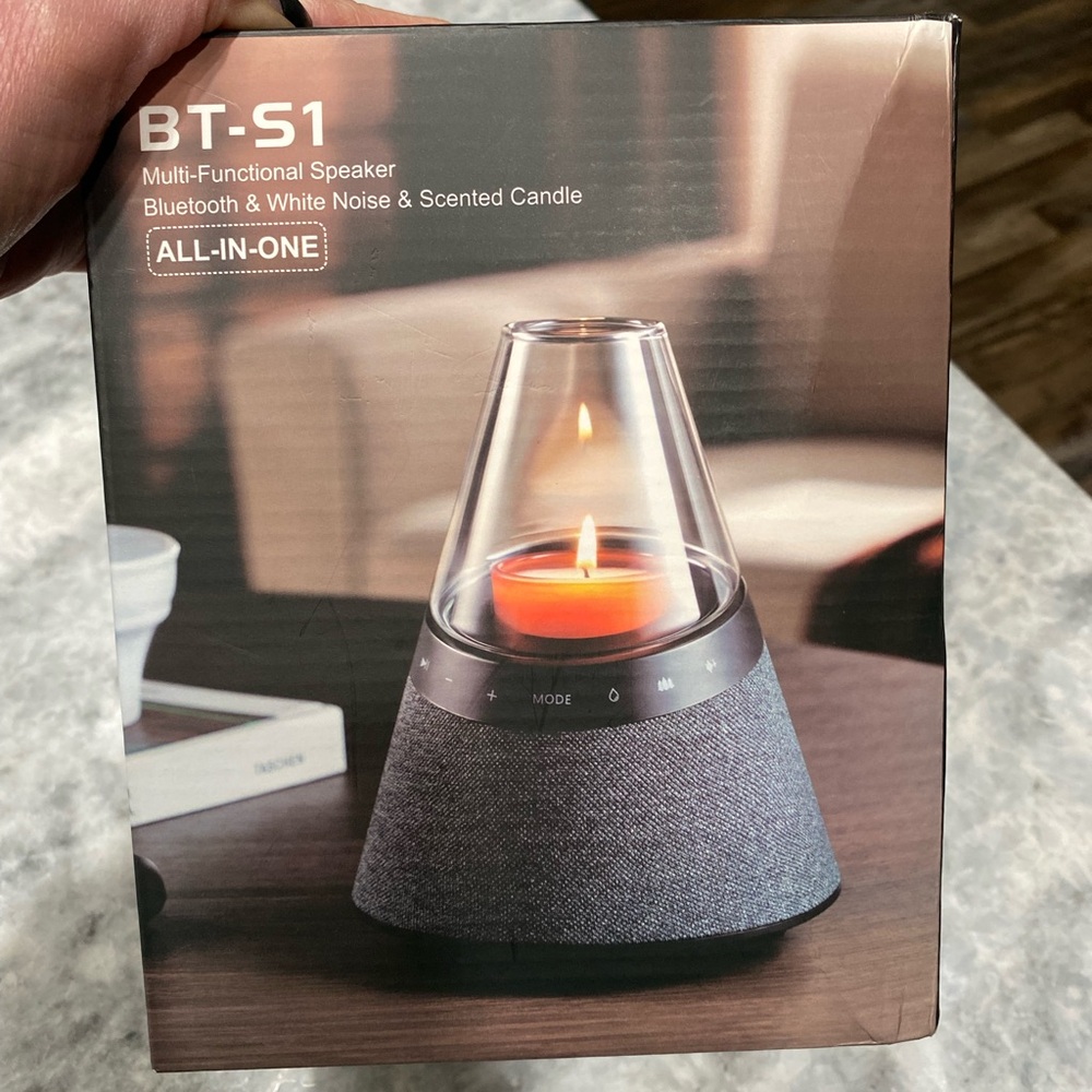 BT-S1 Multi-Functional Speaker with Candle - Gray